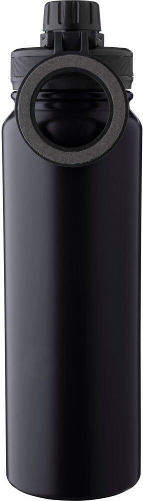 Gourde isotherme 800 ml en acier inoxydable personnalisée Zinnia noir