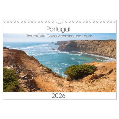 Portugal - Traumküste Costa Vicentina und Lagos (Wandkalender 2026 DIN A4 quer), CALVENDO Monatskalender