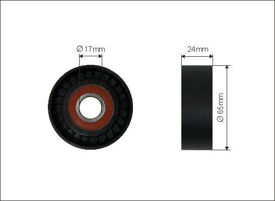 Caffaro Spannrolle, Keilrippenriemen 500202 Für Vw