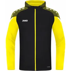 JAKO Performance Kapuzenjacke Herren schwarz/soft yellow M