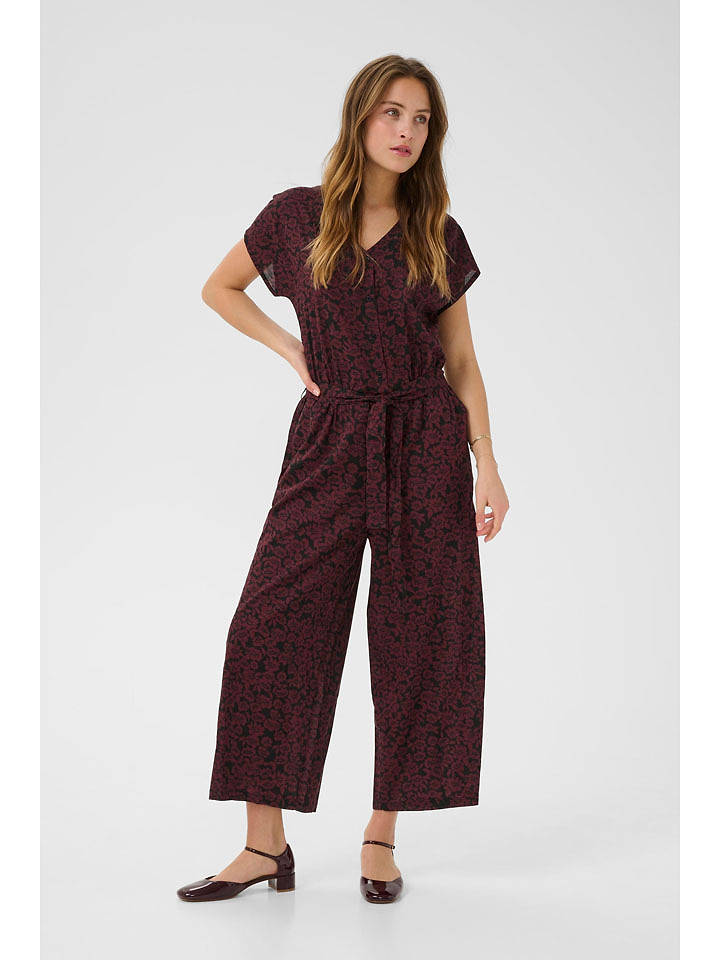 Kaffe Jumpsuit in Bordeaux/ Schwarz - 36