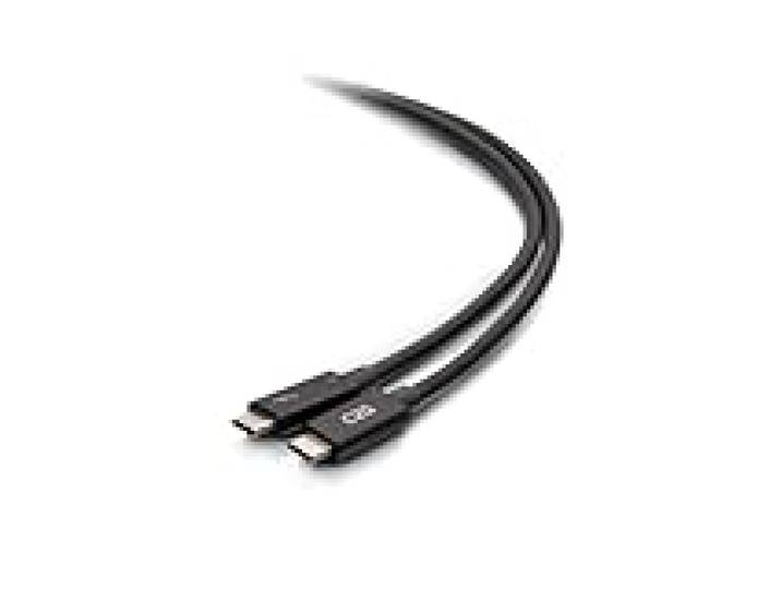 C2G Câble Actif Thunderbolt™ 4 USB-C de 2 m (1,8 m) Vitesses de Transfert de 40 Gbit/s, Alimentation 100 W et vidéo 4K