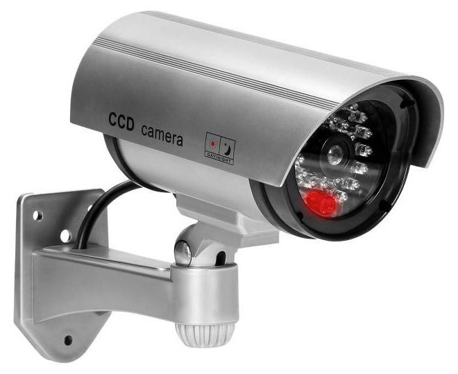 VIRONE CD-3/G Nep bewakingscamera met LED, grijs