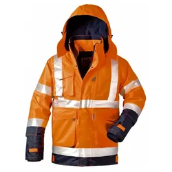 Warnschutz Jacke 2-in-1 "PHILIPP"orange/marine - M - Orange