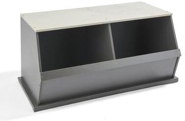 Taylor & Olive Lantana Two Bin Stackable Storage Cubby
