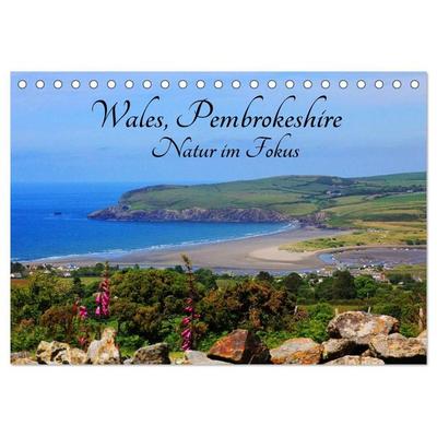 Wales Pembrokeshire - Natur im Fokus- (Tischkalender 2027 DIN A5 quer), CALVENDO Monatskalender
