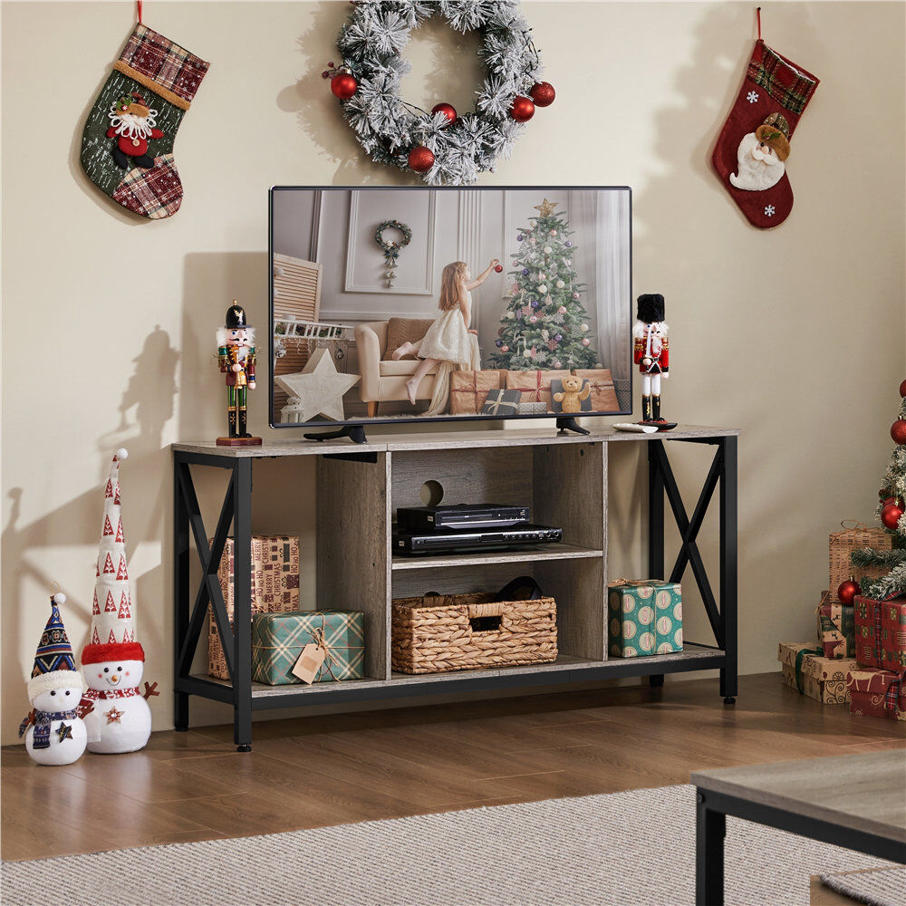 Yaheetech TV Stand for TVs up to 50" Gray/Black 43"