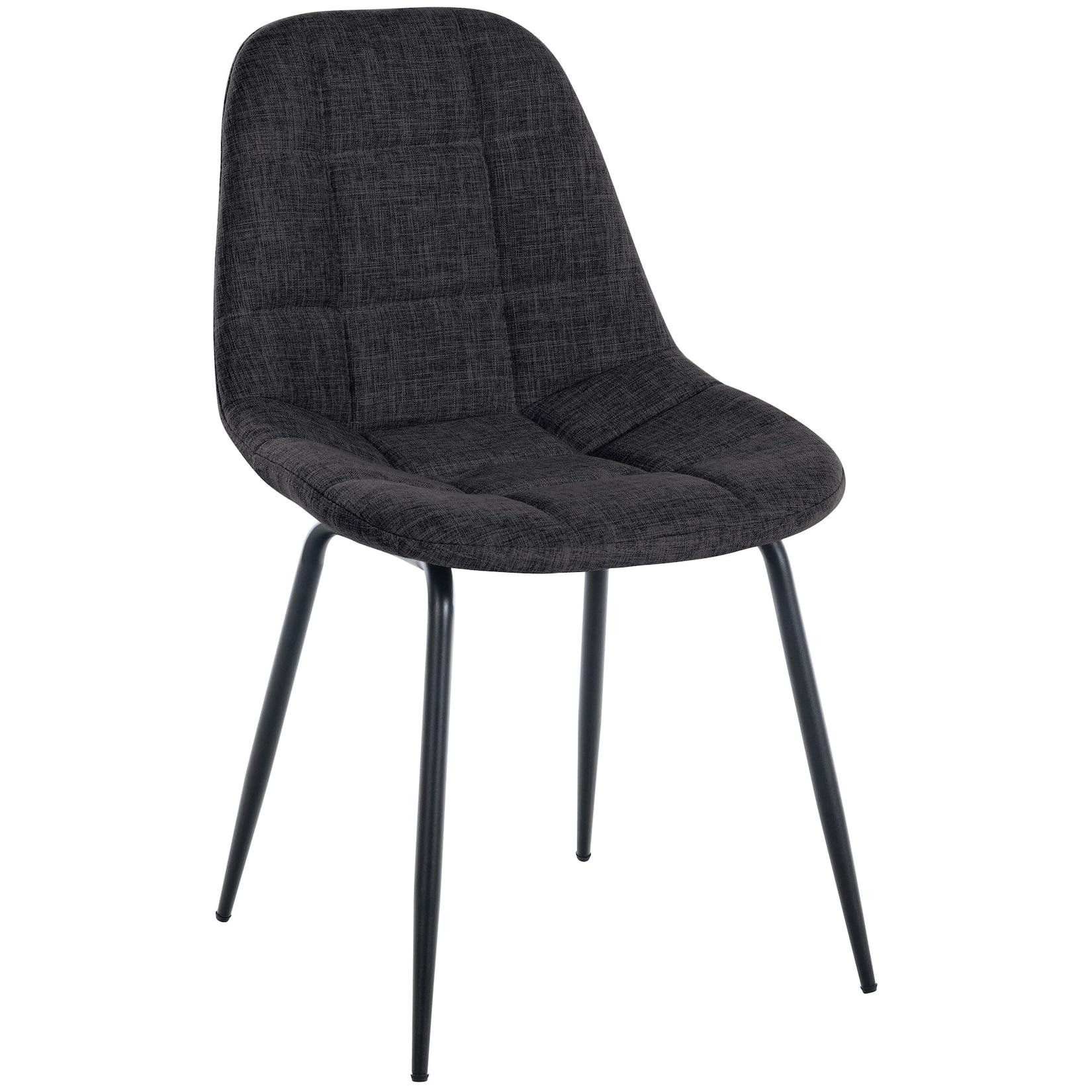 CLP Stuhl Tom Stoff Farbe: dunkelgrau, Material: Stoff