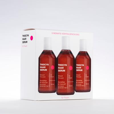 Thiocyn Haarserum Frauen Vorteilspackung vegan 3x150 ml Flaschen