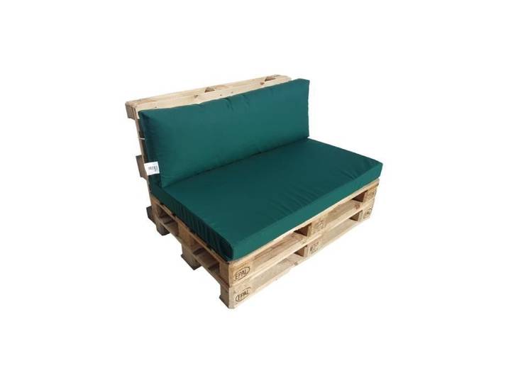 Natalia Spzoo Coussins pour Canapé Palette avec fermeture éclair verte