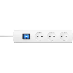Kopp UNOversal Plus 3-fach Steckdosenleiste weiß