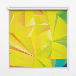 INNENROLLO - Fensterrollo - Rollo - 110x140 cm - Buntes Origami-Muster