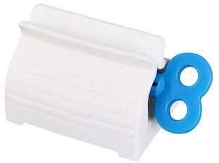 Inspired Living No Waste Toothpaste Tube Squeezer Wall Mounted Toothpaste Roller Dispenser 1pc blue