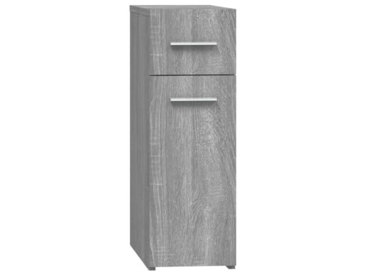 Helloshop26 Apothekerschrank, geräumig, 20 x 45,5 x 60 cm, mattes Finish, aus Holz, Grau, 02_0048250
