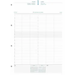 Exacompta, Agenda, Nachfllung fr Exatime 29, 2023 (A4, 1 Tag / 1 Seite)