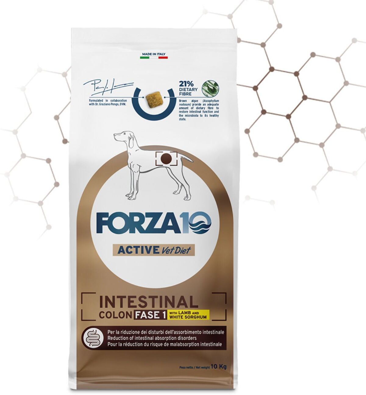 Forza10 10 Kg Forza 10 Intestinal Colon Fase 1 Agnello e Sorgo Bianco per Cani Adulti
