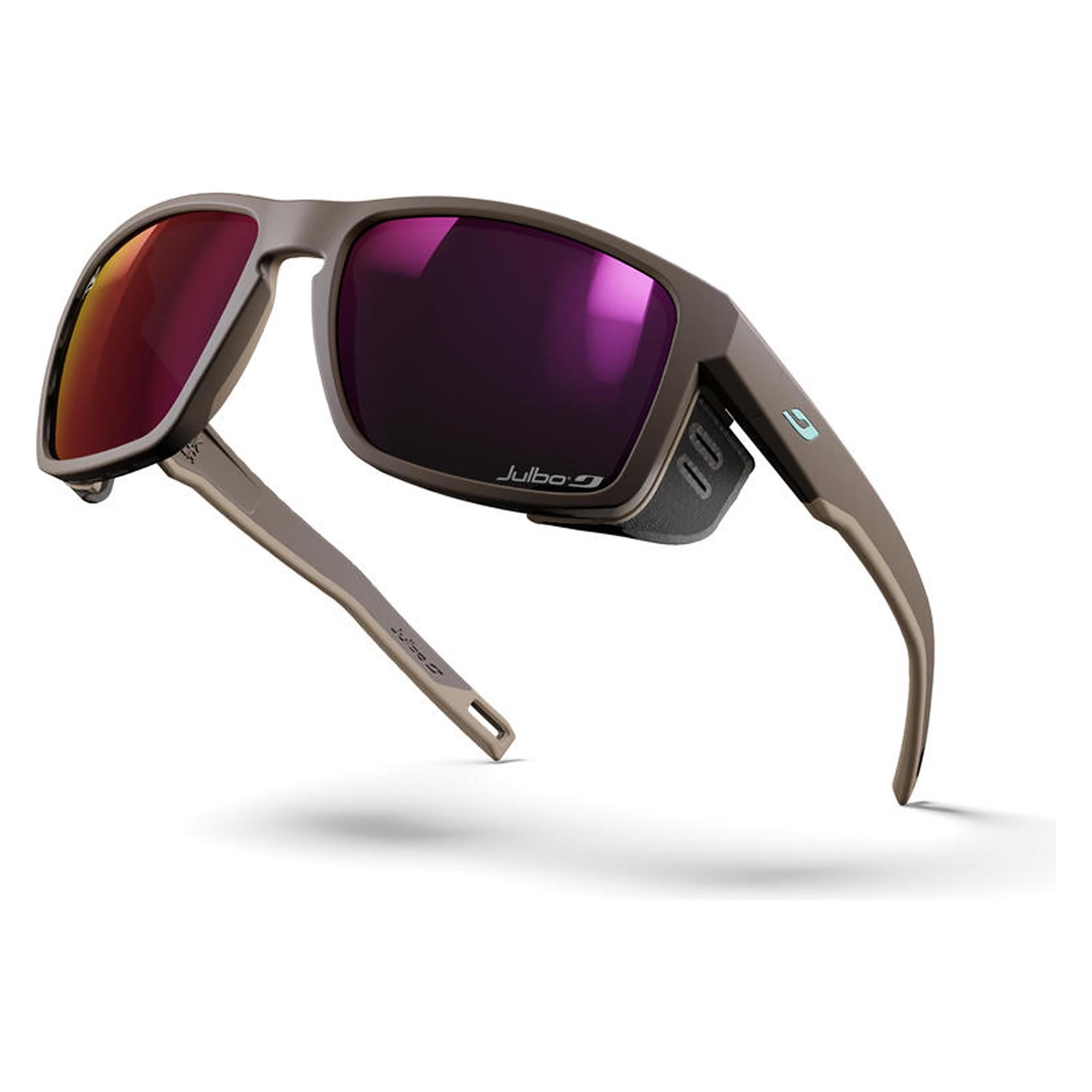 Julbo Shield Reactiv 0-4 - Sonnenbrille - Herren (Black, Dunkelbraun-Hellbraun, Weiss, dunkelbraun-hellbraun trans) (J5064560KJ)