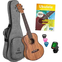 Cascha 2049 Tenor Ukulele Mahagoni Set