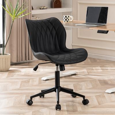 YOUNIKE Swivel Armless Desk Chair Office Chairs Makeup Vanity Chair