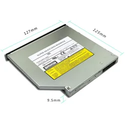 Dell DVD/RW 8X 9,5 SATA (DVD Brenner, DVD Laufwerk), Optisches Laufwerk, Schwarz