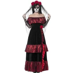 Smiffys Day of the Dead Braut Kostüm (XL)