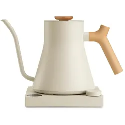 Fellow Czajnik - Stagg EKG PRO czajnik elektryczny Sezamowy beż z drewnianą rączką 900 ml, Wasserkocher, Beige