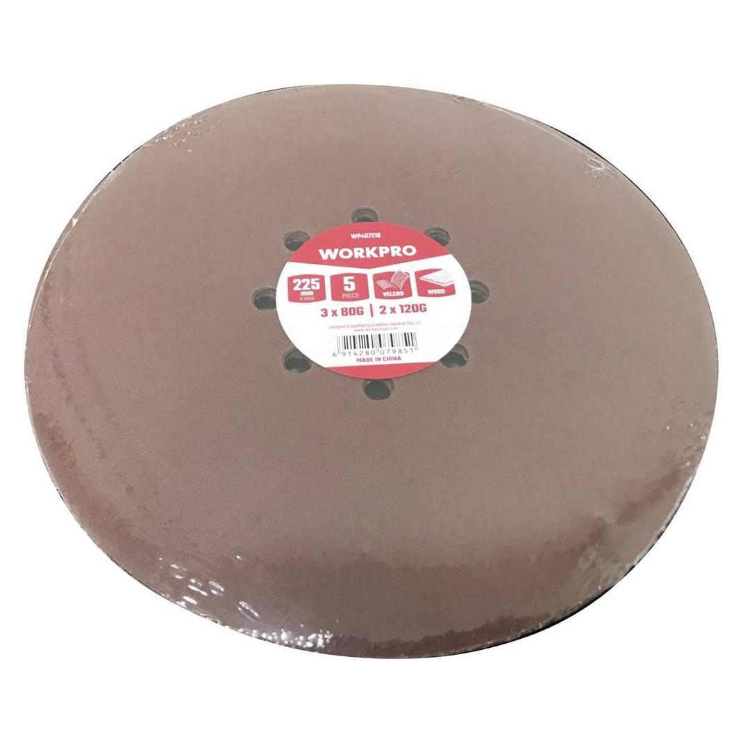 Workpro WP407216 Schleifpapier für Schleifteller (Ø) 230 mm 5 St. (WP407216)