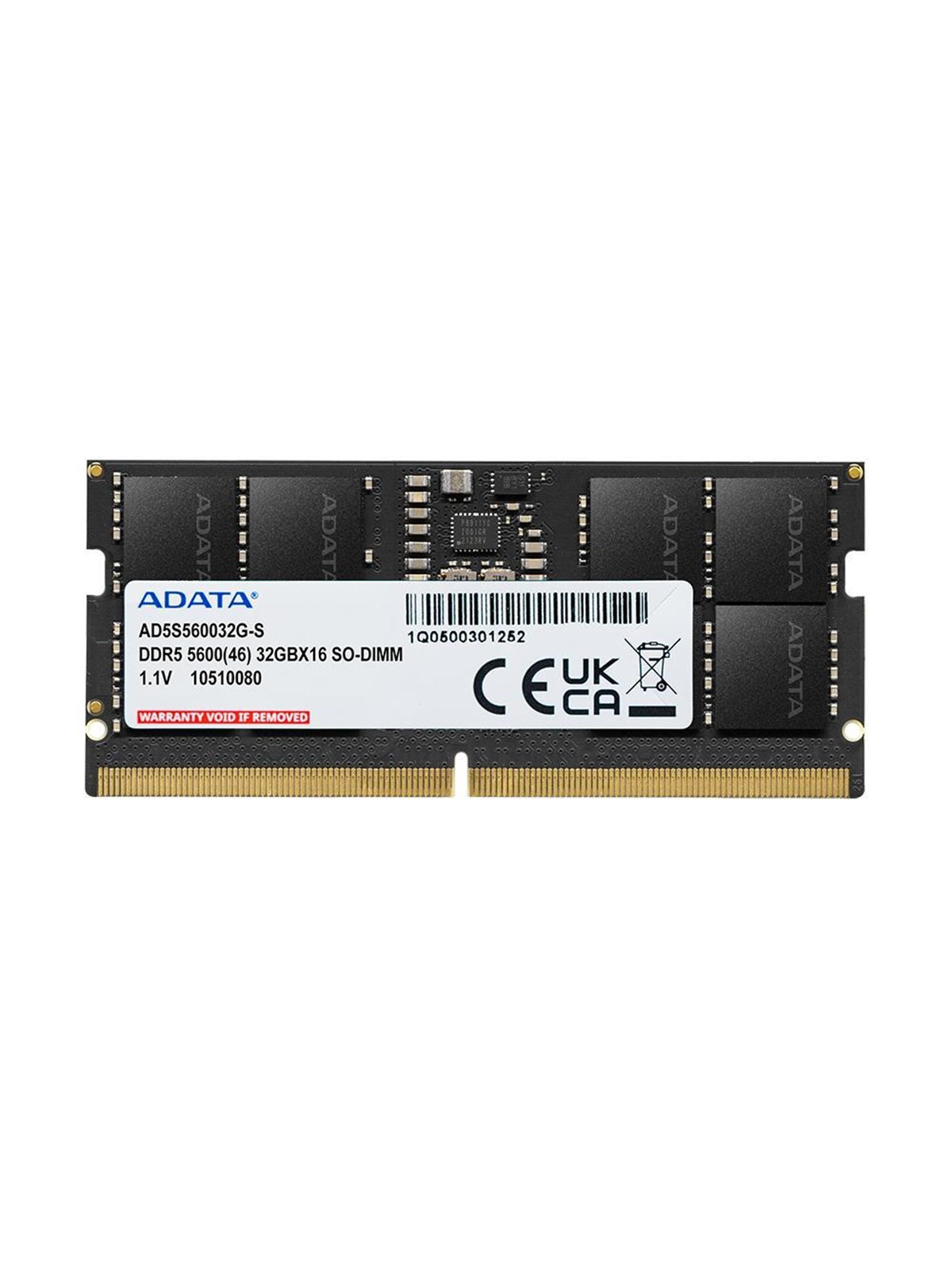 A-Data SODIMM DDR5-5600 - 32GB - CL46 - Single Channel (1 pcs) - Schwarz