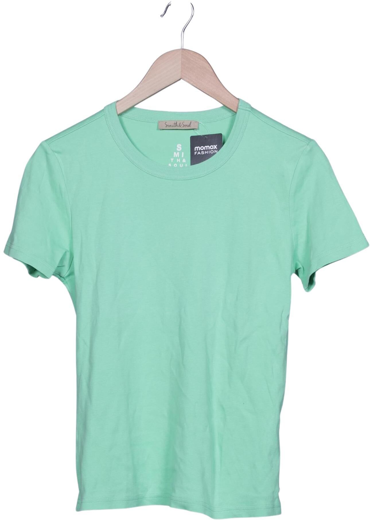 Smith&Soul Damen T-Shirt, Hellgrün, Gr. XS, Baumwolle - Second Hand
