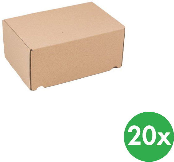 B2B Partner Standardisierte Schachteln für Druckschriften A5, 220 x 150 x 100 mm, 20 Stk.