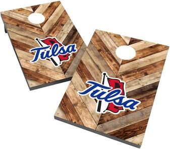 Skip's Garage Tulsa Golden Hurricane 2x4 Cornhole Boards
