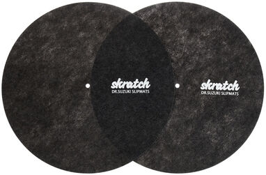 Dr.Suzuki "12" Skratch Slipmats" Schwarz