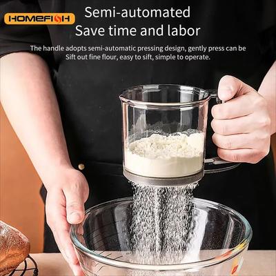 Semi Automatic Flour Sifter With Scale For Smooth Baking Results Semi Automatic Flour Sifter With Scale For Smooth Baking Results
