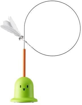 Uplift Picks Interactive Cat Badminton Stick Toy With Balls For Self Amusement And Kitten Play green