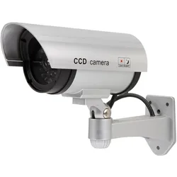 Olympia DC 400 Kamera Attrappe Überwachungskamera Dummy Silber
