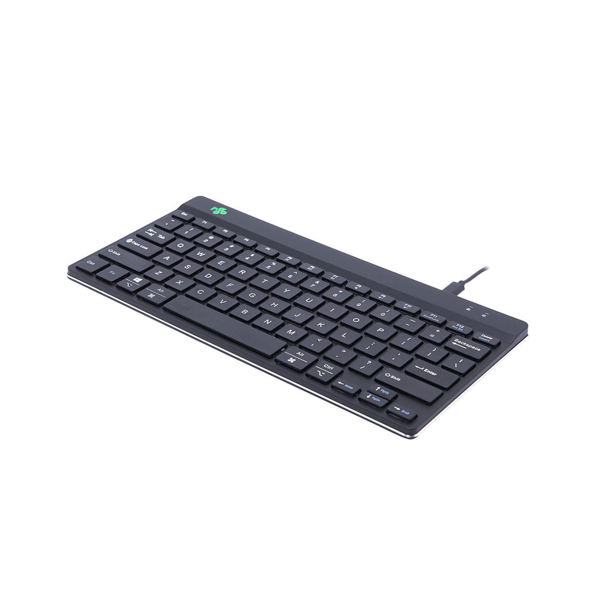 R-Go Tools Compact Break kabelgebundene Tastatur - QWERTY US - schwarz RGOCOUSWDBL