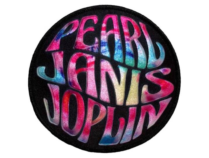Janis Joplin Pearl Circle Woven Patch One Size