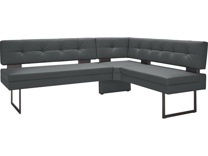Dieter Knoll Eckbank LIMONE, dunkelgrau, Stoff