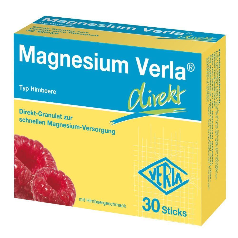 Magnesium Verla direkt Himbeere Granulat 30 St