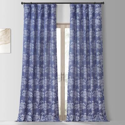 Exclusive Fabrics Sequoia Faux Silk Jacquard Curtain (1 Panel)