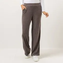 KIM & CO. Hose, lange Form Soft Strick Optik 2 Eingrifftaschen weites Bein
