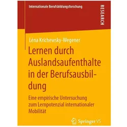 Lernen durch Auslandsaufenthalte in der Berufsausbildung, Fachbücher von Léna Krichewsky-Wegener