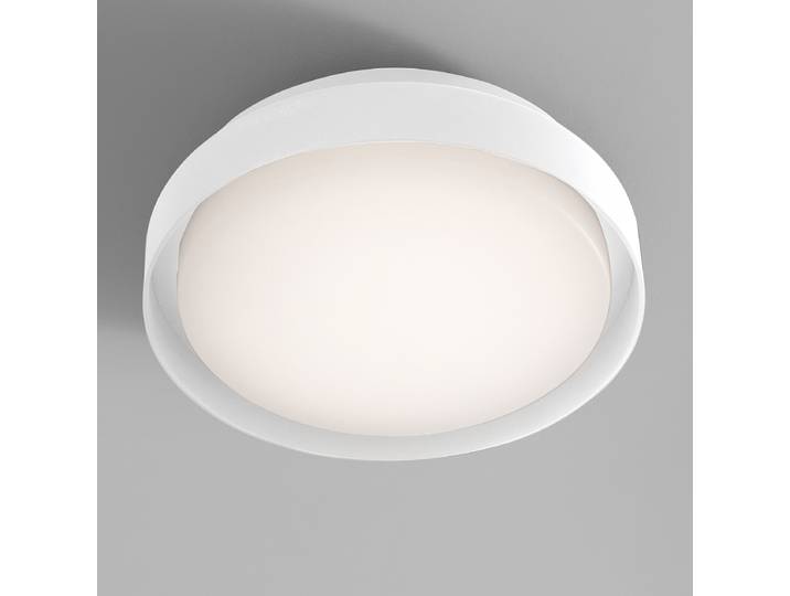 Außendeckenleuchte Oliver Ø 27cm Weiß/Weiß