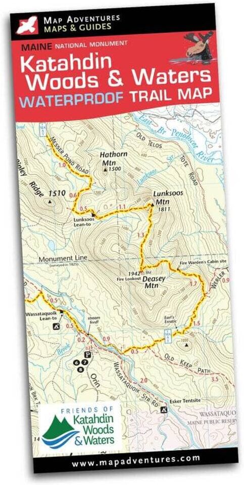 Katahdin Woods & Waters National Monument Trail Map   Map Adventures