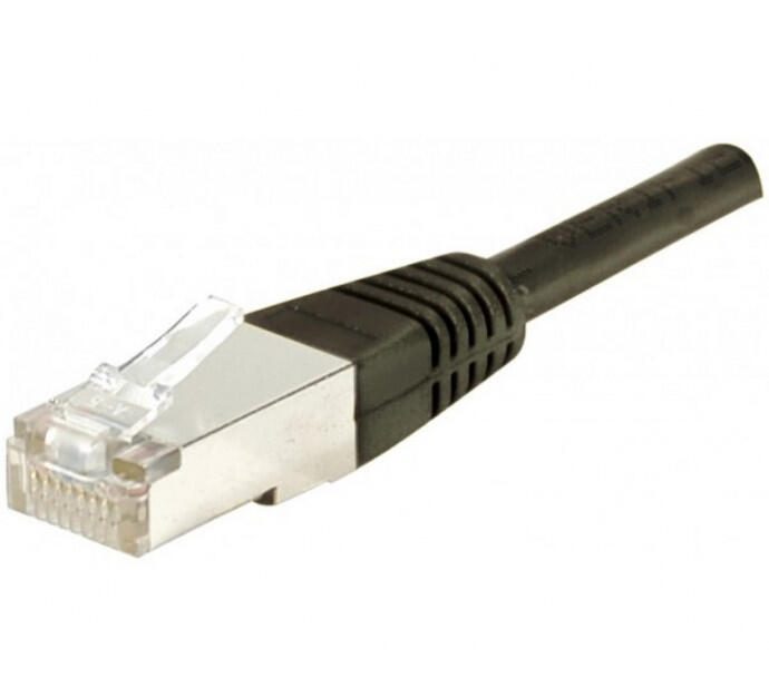 Dexlan Patchkabel Cat. 6A, F/UTP, schwarz, 0,15 m 850011