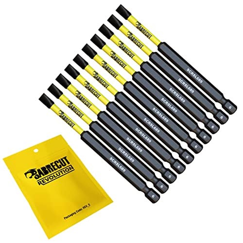 SabreCut 10 stuks SL6 Impact schroefbits 89mm