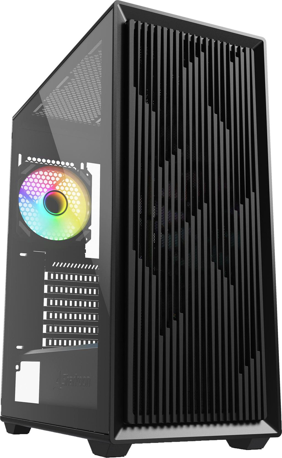 Sharkoon VK2 RGB ATX computerbehuizing met glas, zwart