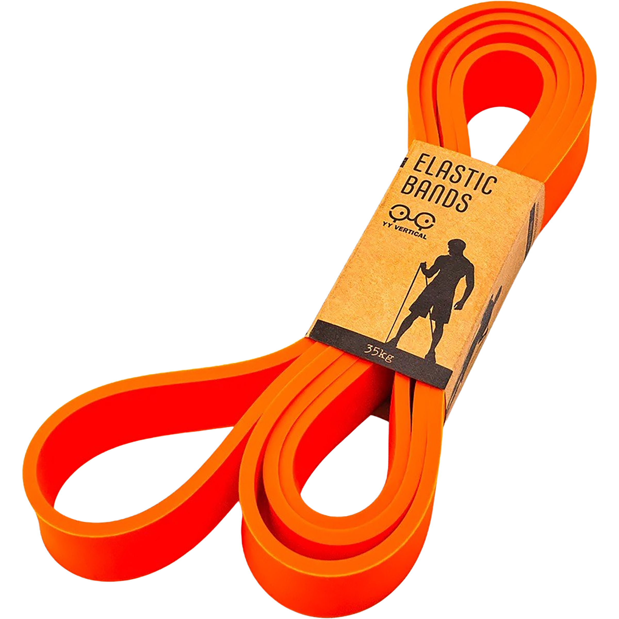 YY Vertical Elastic Fitnessbänder Klettertraining orange Größe 35kg Training & Fitness