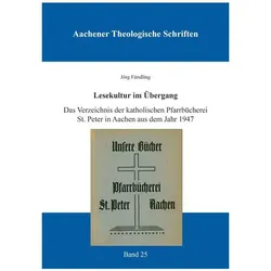 Lesekultur im Übergang, Fachbücher von Jörg Fündling