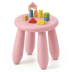 Relaxdays Sitzhocker für Kleinkinder Rosa